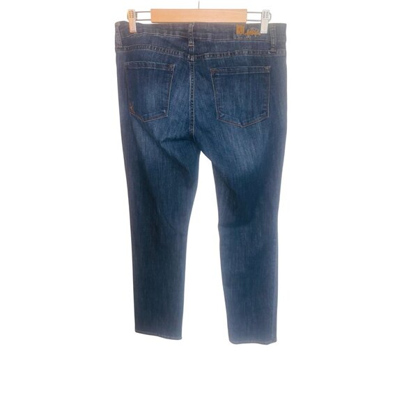 Kut From The Kloth Womens Blue Denim Straight Leg Jeans Size 8 Stretch Comfort - Picture 2 of 8